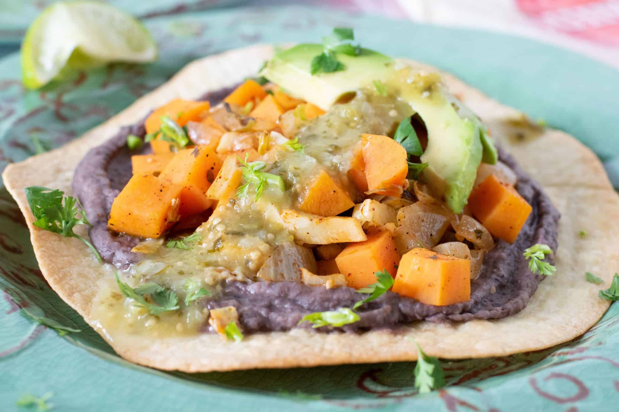 Black Bean Tostadas