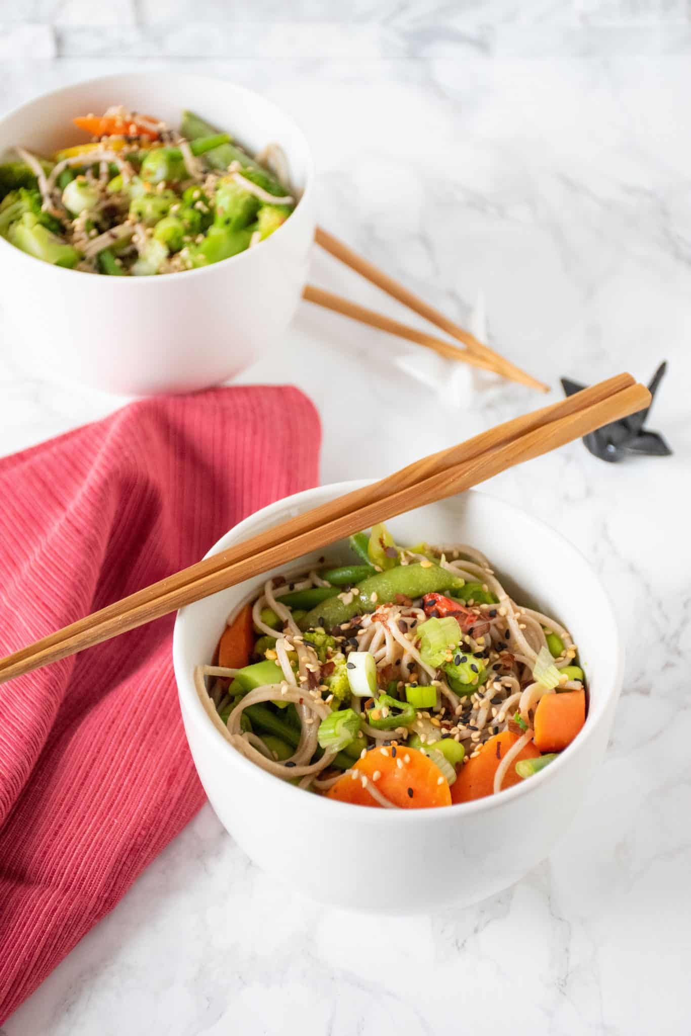 Teriyaki Soba noodle bowls