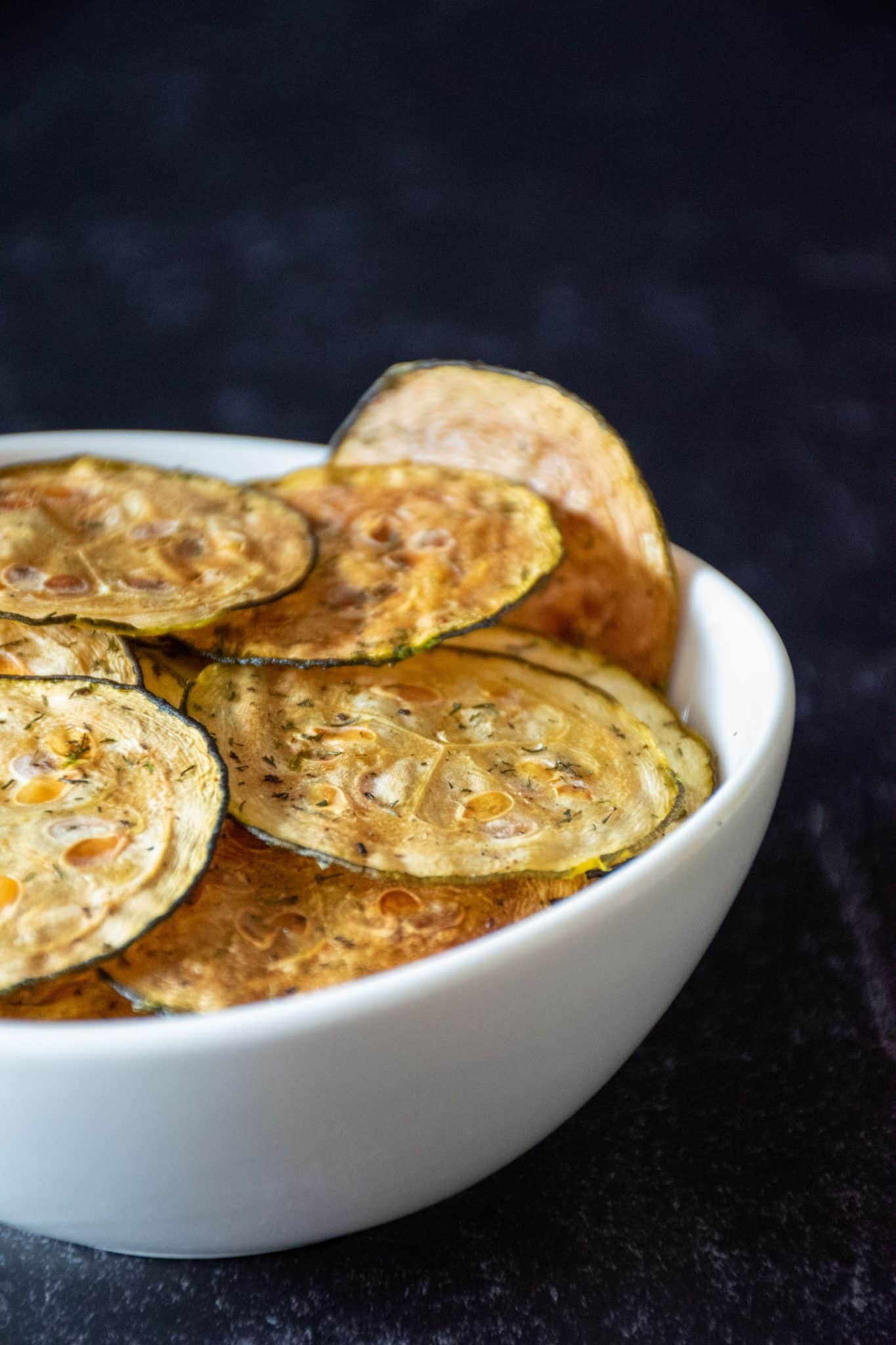 Salt and Vinegar Zucchini Chips - Being Nutritious