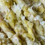 Chopped roasted leeks and garlic