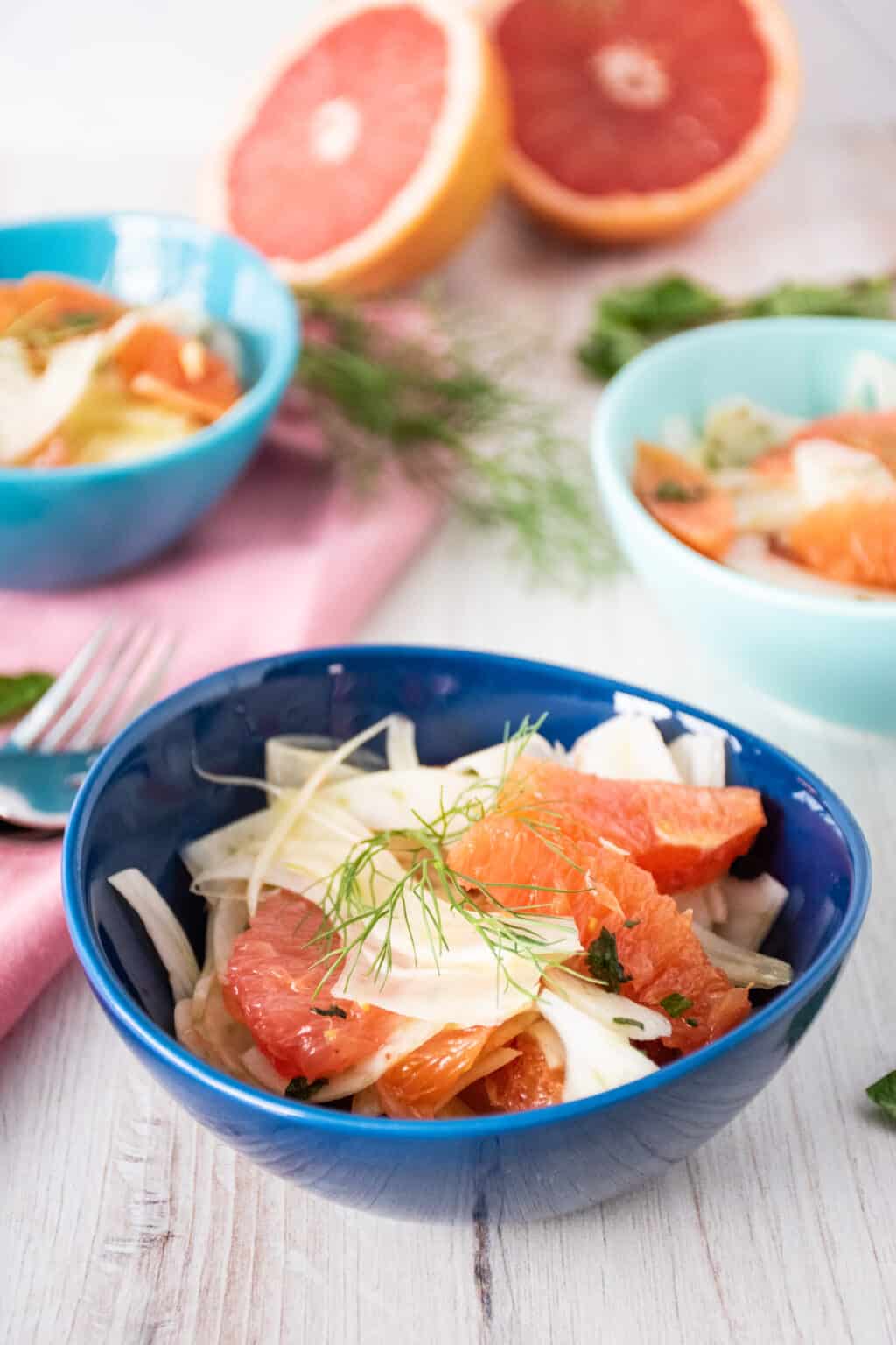 Fennel Grapefruit Salad with Honey Mint Vinaigrette