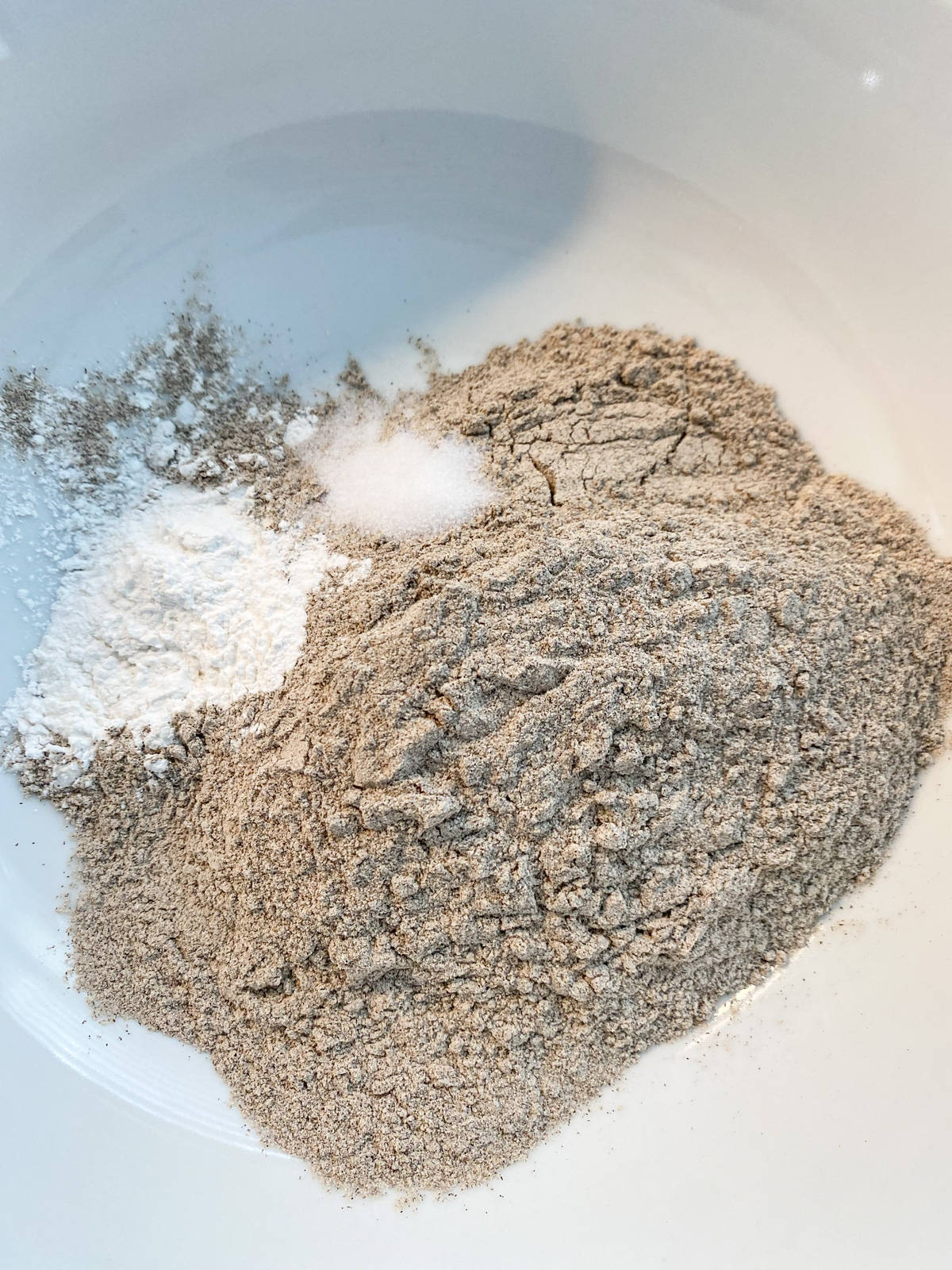 Dry biscuit ingredients in a bowl.
